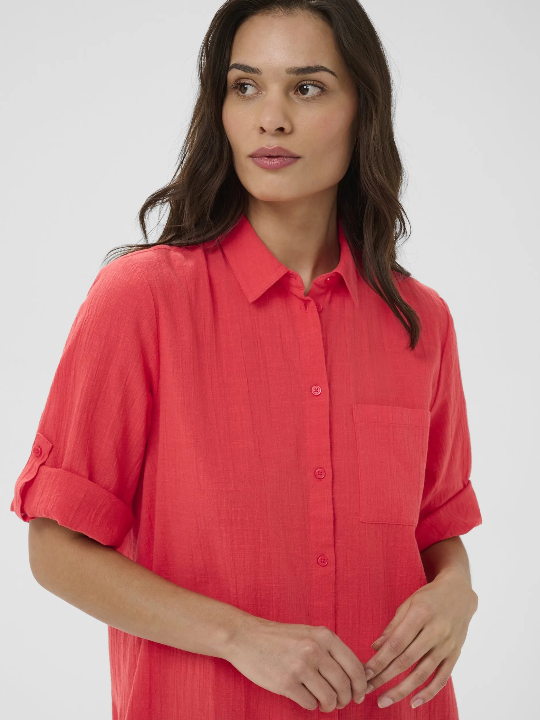 Kaffe Damen Bluse KApauline in rot