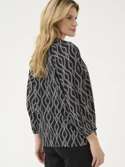 Kaffe Damen Bluse KAsigrid in schwarz