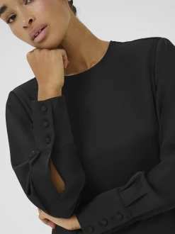 Kaffe Damen Blusenshirt KAbonita in schwarz