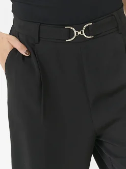 Kaffe Damen Casual Hose KAillis Hohe Taille in schwarz