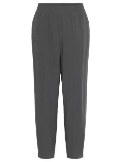 Kaffe Damen Casual Hose KAliny Hohe Taille in anthrazit