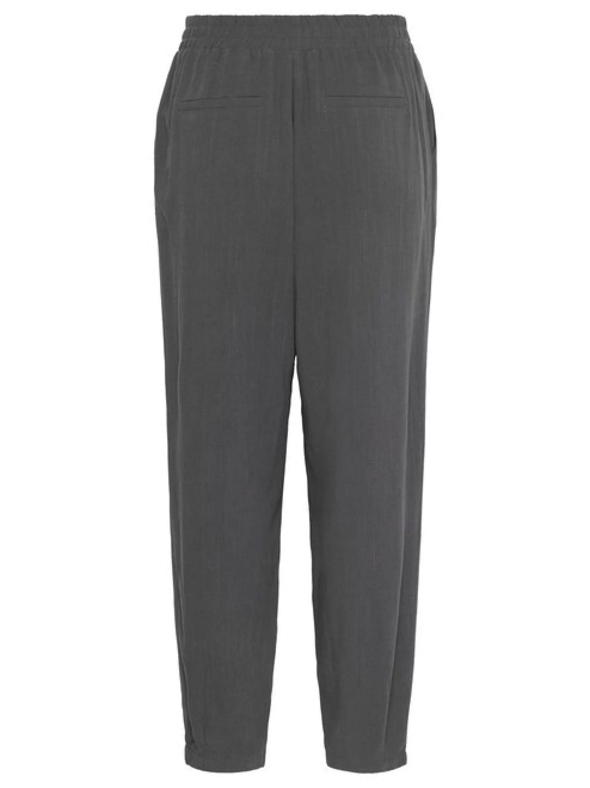 Kaffe Damen Casual Hose KAliny Hohe Taille in anthrazit