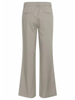 Kaffe Damen Casual Hose KAloraine Hohe Taille in grau