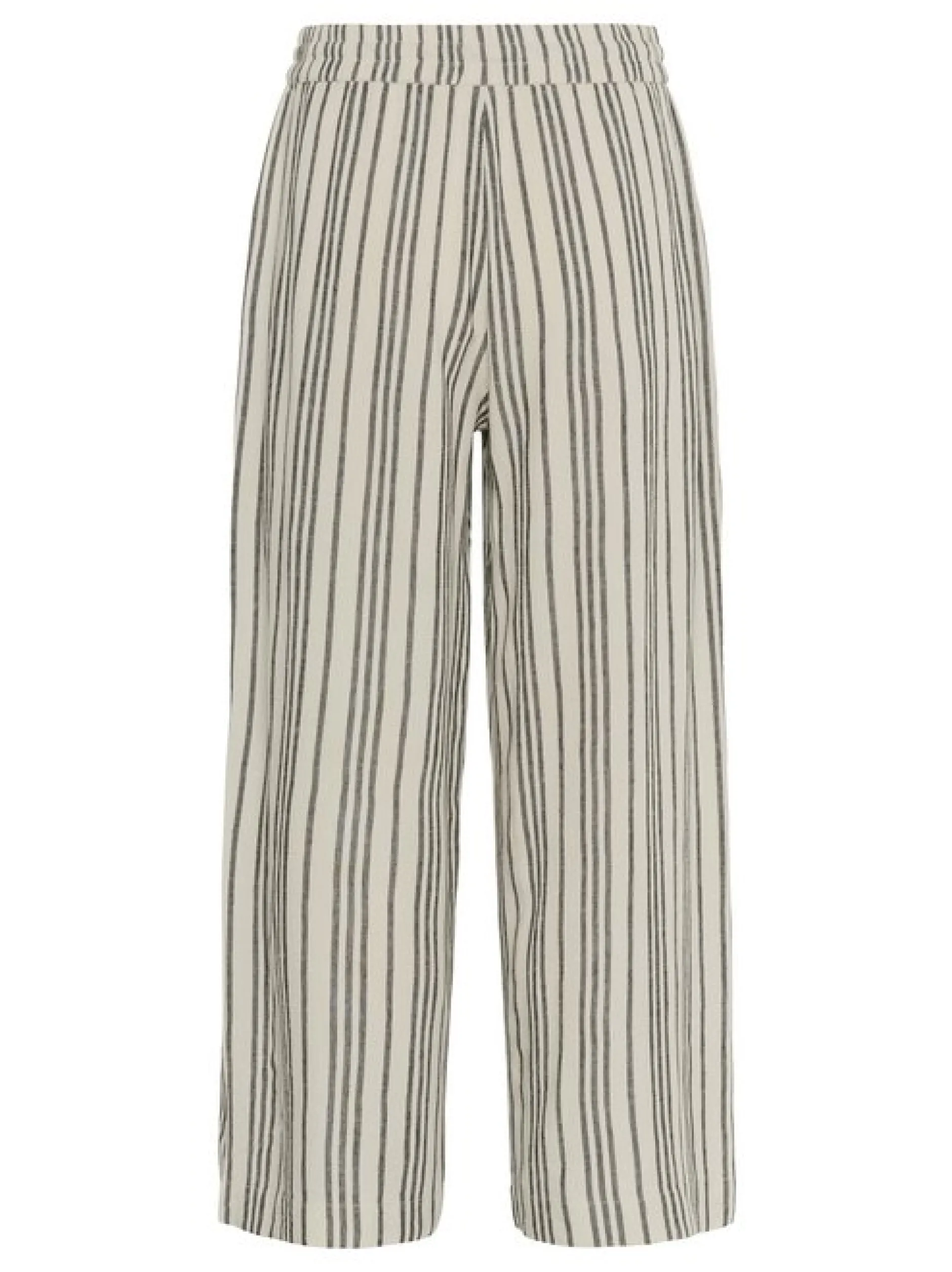 Kaffe Damen Casual Hose KAmilia Elastische Taille in sand schwarz