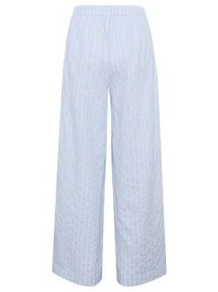 Kaffe Damen Casual Hose KAsara Hohe Taille in blau