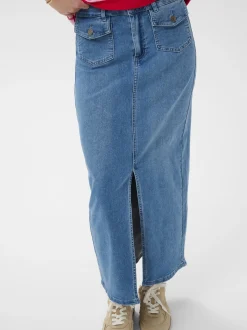 Kaffe Damen Denimrock KAandrea in medium stone denim