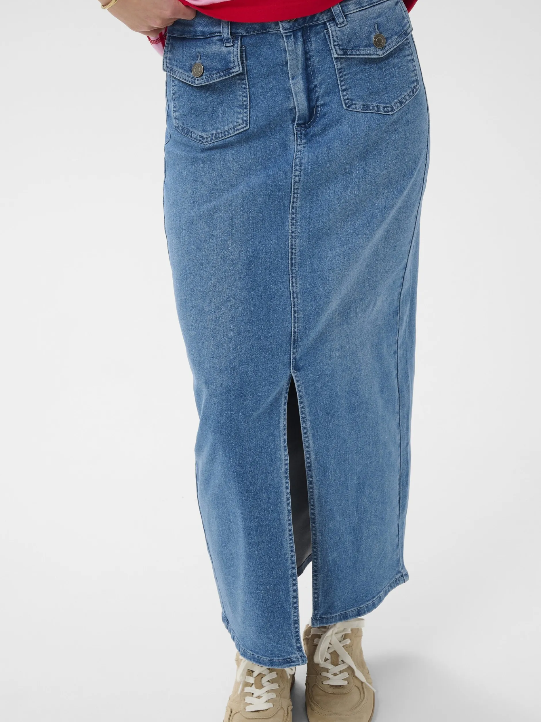 Kaffe Damen Denimrock KAandrea in medium stone denim
