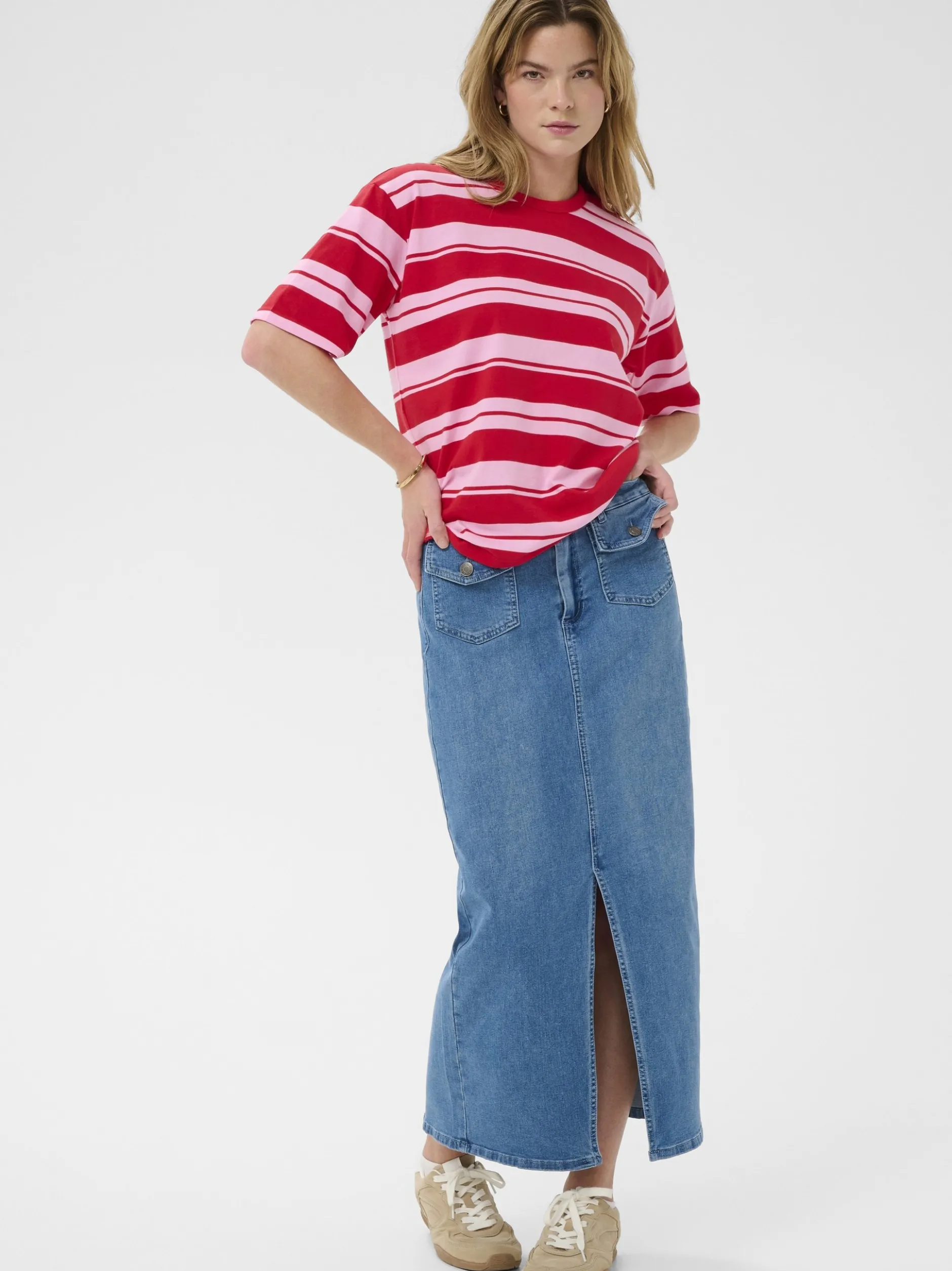 Kaffe Damen Denimrock KAandrea in medium stone denim