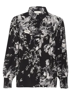 Kaffe Damen Hemdbluse KAisa in schwarz
