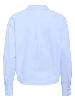 Kaffe Damen Hemdbluse KAosita in blau