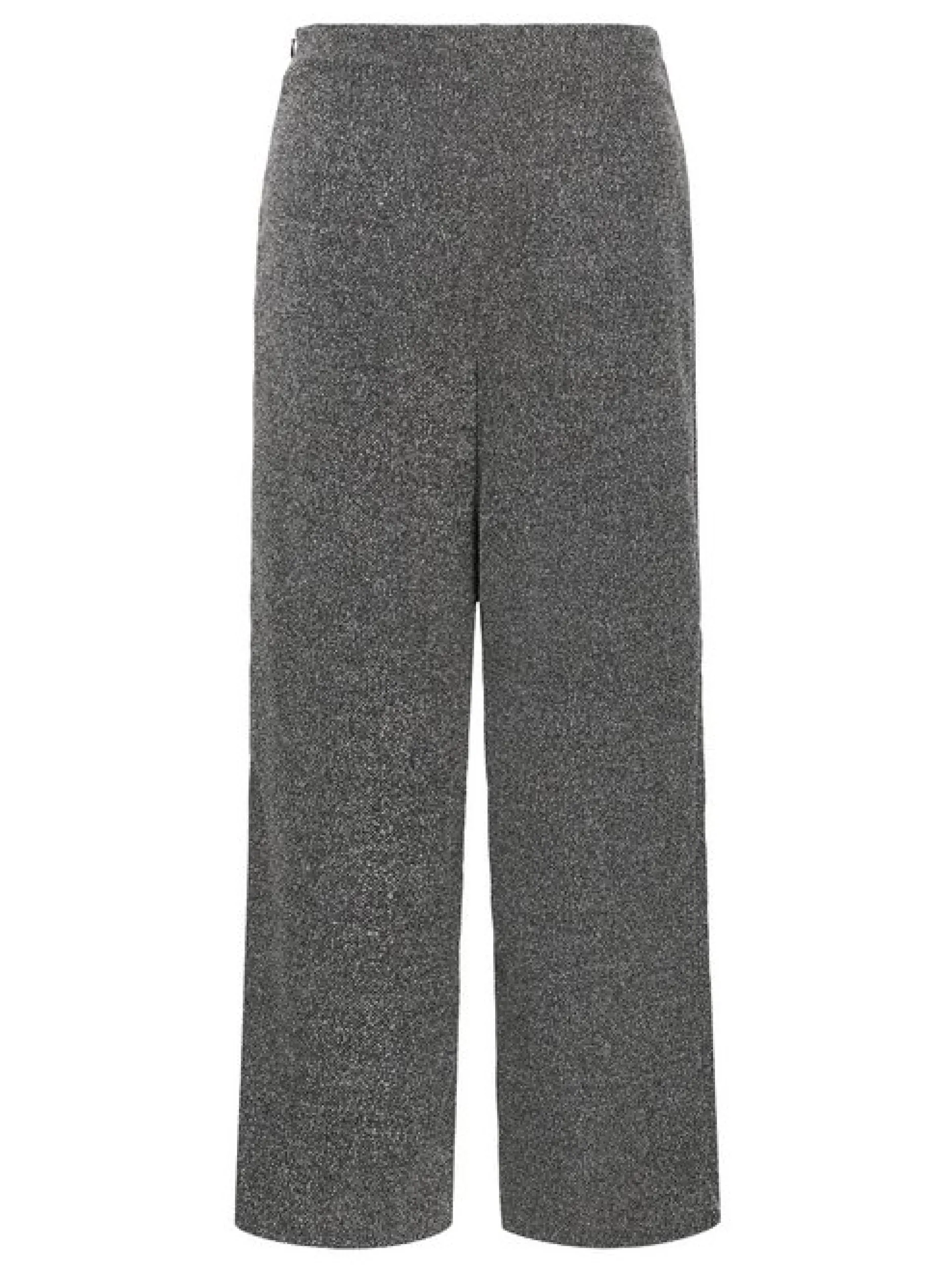 Kaffe Damen Hose KAalba Hohe Taille in anthrazit