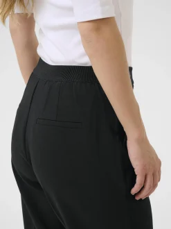 Kaffe Damen Hose KAhella Hohe Taille in schwarz