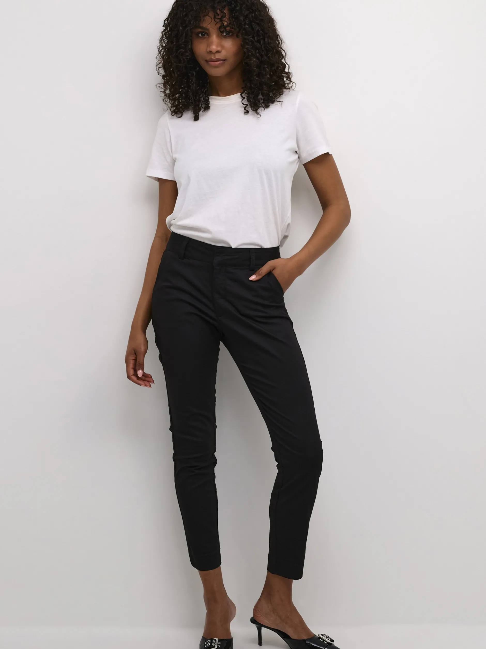 Kaffe Damen Hose KALEA in schwarz