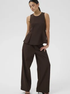 Kaffe Damen Hose KAlima in braun
