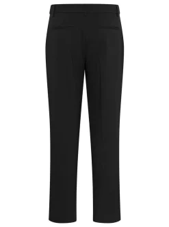 Kaffe Damen Hose KAmerle Hohe Taille in schwarz