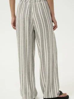 Kaffe Damen Hose KAmilia Hohe Taille in beige