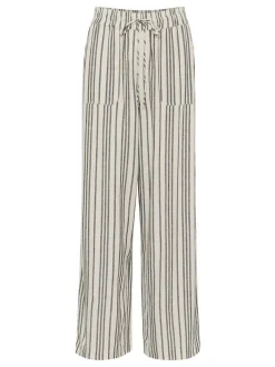 Kaffe Damen Hose KAmilia Hohe Taille in beige