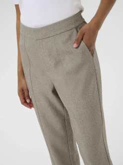 Kaffe Damen Hose KAtilla Hohe Taille in kitt