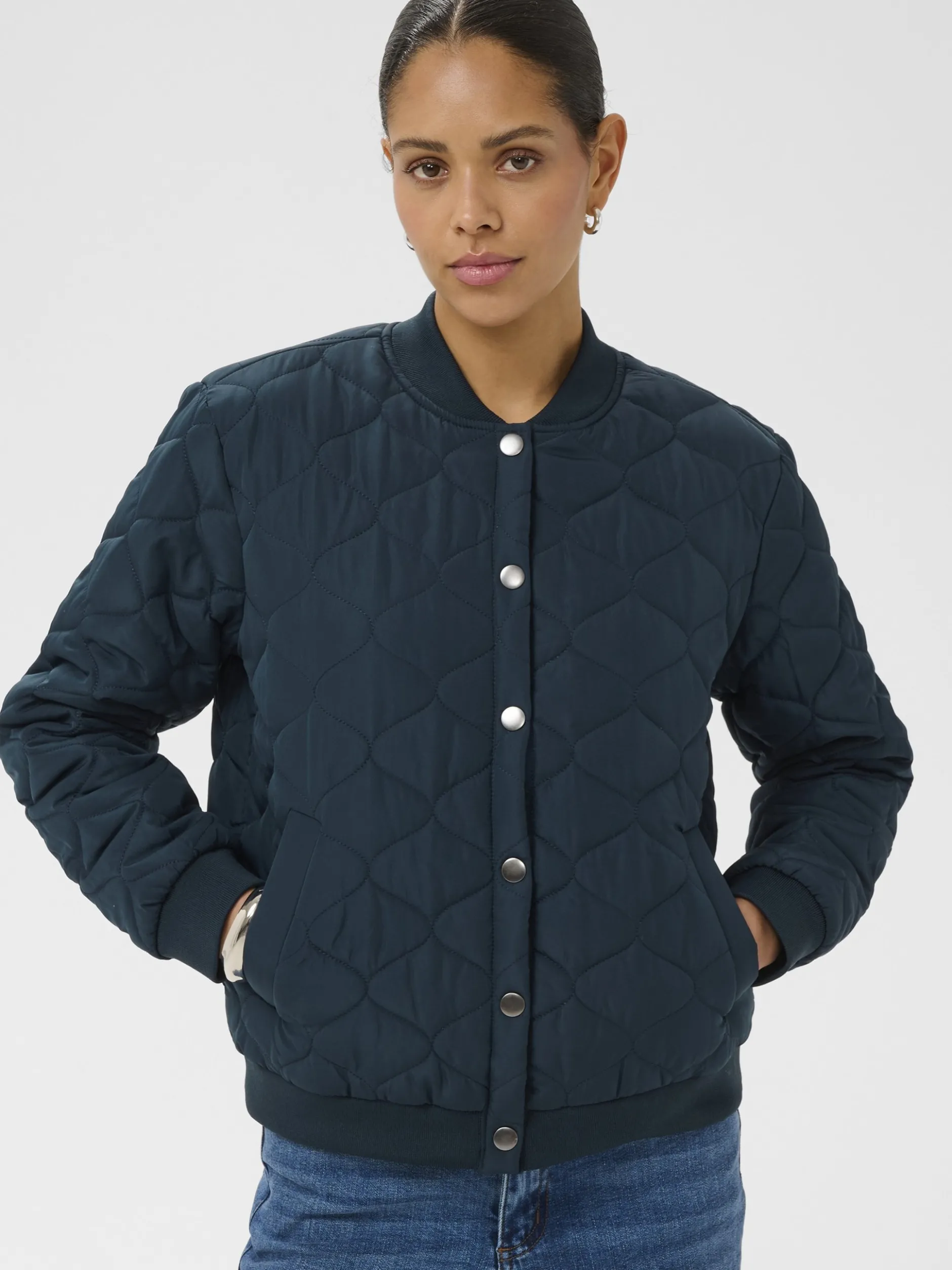 Kaffe Damen Jacke KAqiana in marine
