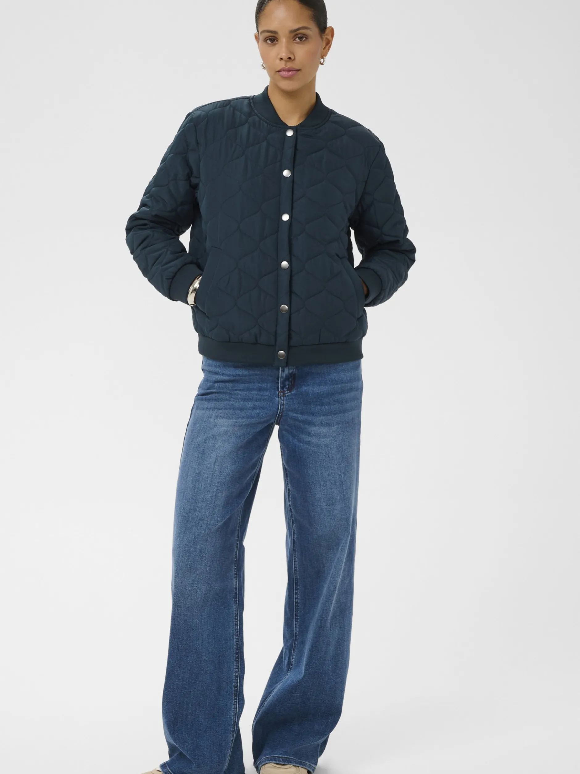 Kaffe Damen Jacke KAqiana in marine