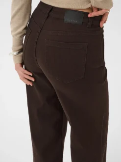 Kaffe Damen Jeans KAbrook in braun