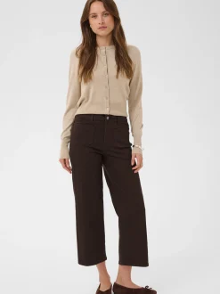 Kaffe Damen Jeans KAbrook in braun