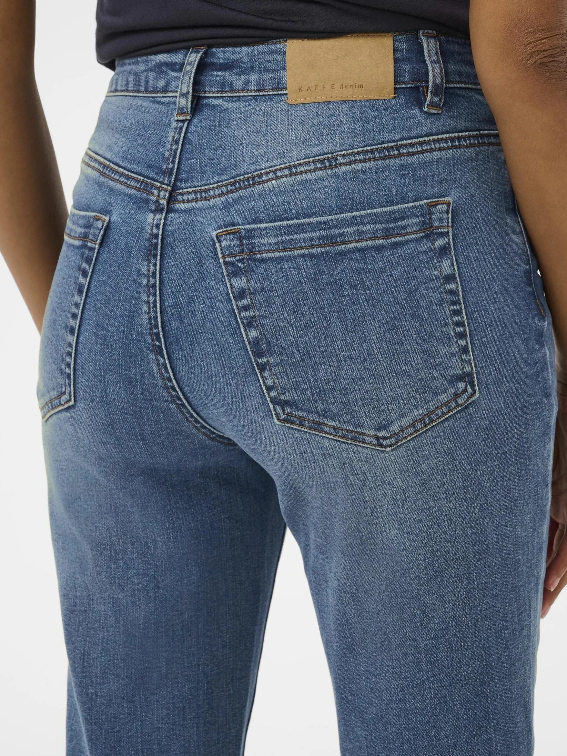 Kaffe Damen Jeans KAforest Hohe Taille in blau