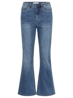 Kaffe Damen Jeans KAforest Hohe Taille in blau