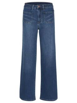 Kaffe Damen Jeans KAkarla Hohe Taille in blau