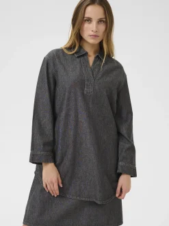 Kaffe Damen Kleid BPalice in grau