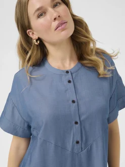 Kaffe Damen Kleid BPlucinda in blau