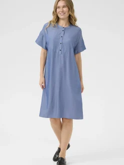 Kaffe Damen Kleid BPlucinda in blau