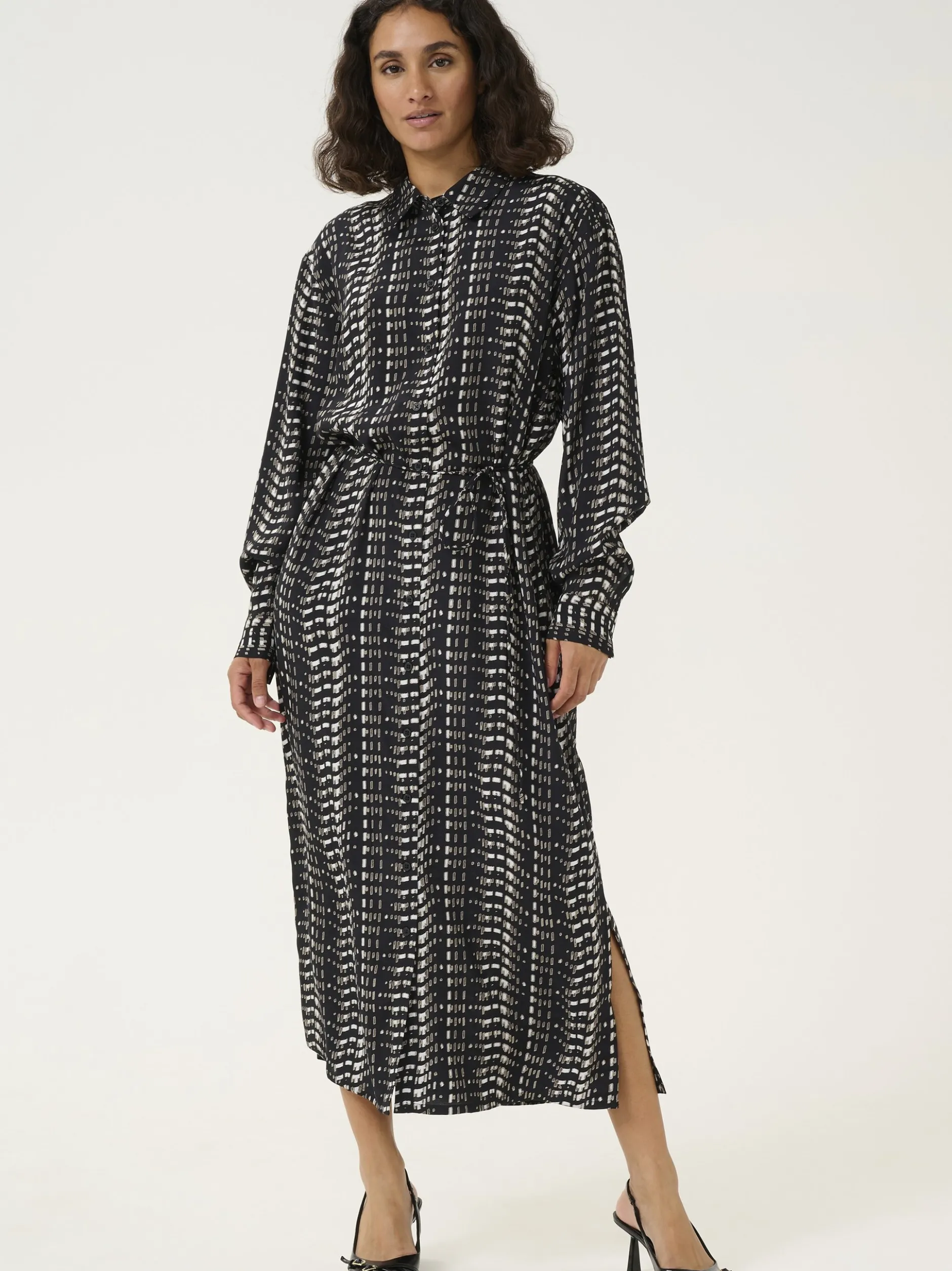 Kaffe Damen Kleid KAalice in schwarz