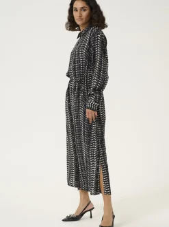 Kaffe Damen Kleid KAalice in schwarz