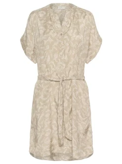 Kaffe Damen Kleid KAbarton in beige