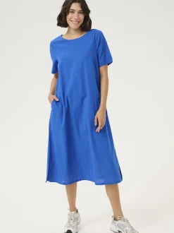 Kaffe Damen Kleid KAbellis in blau