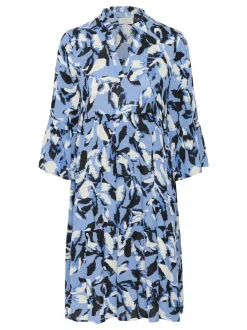 Kaffe Damen Kleid KAedita in blau