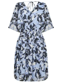 Kaffe Damen Kleid KAelina in blau