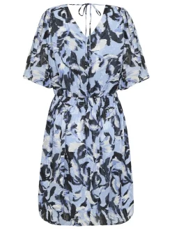 Kaffe Damen Kleid KAelina in blau
