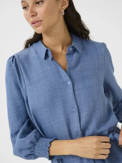 Kaffe Damen Kleid KAellen in blau