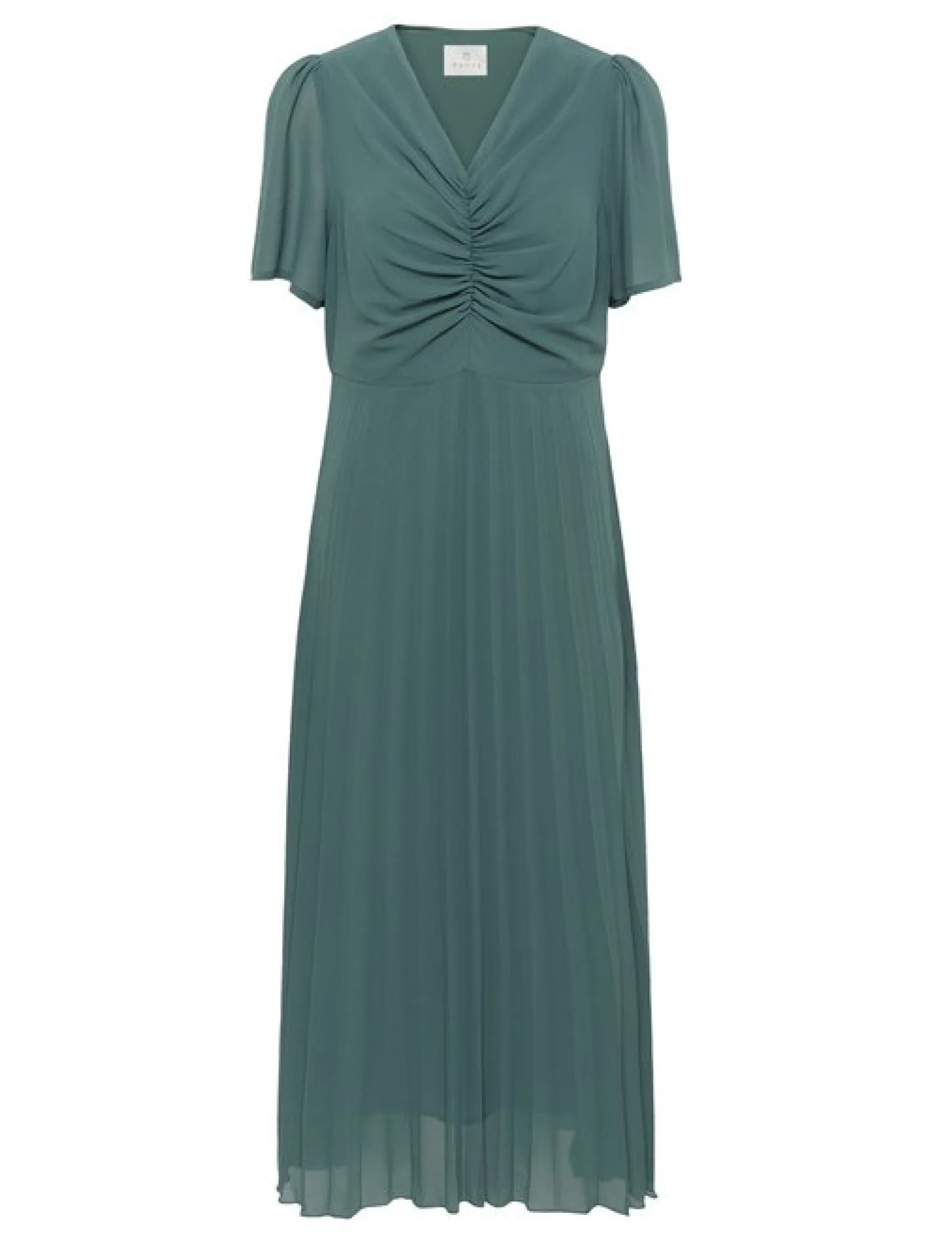 Kaffe Damen Kleid KAevelyn Elastische Taille in mint
