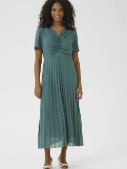 Kaffe Damen Kleid KAevelyn Elastische Taille in mint