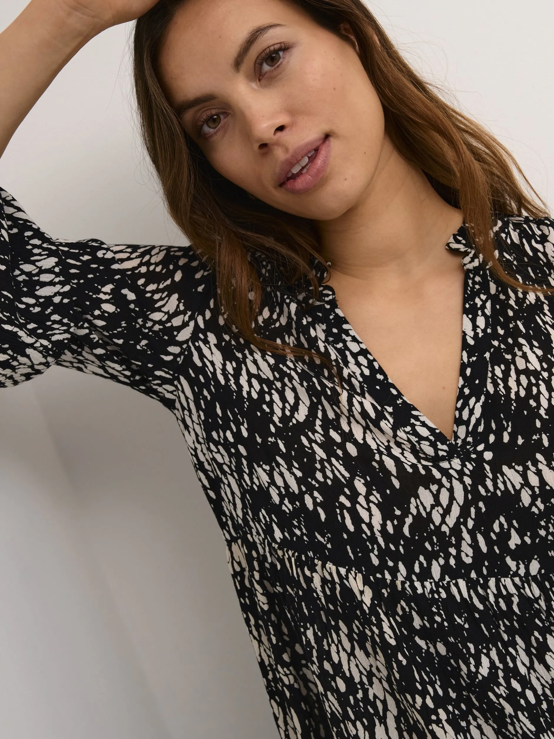 Kaffe Damen Kleid KAhera in schwarz
