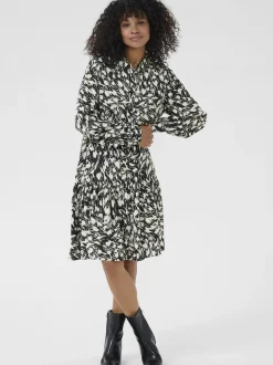 Kaffe Damen Kleid KAjamie in schwarz