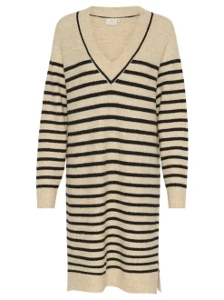 Kaffe Damen Kleid KAjuno in ecru mehrfarbig