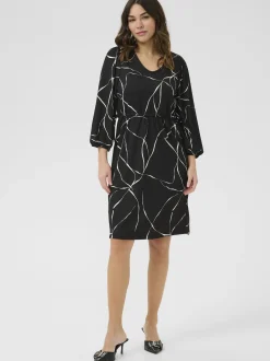 Kaffe Damen Kleid KAkatrine in schwarz