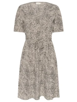 Kaffe Damen Kleid KAliana in grau mehrfarbig