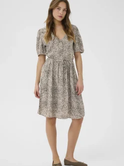 Kaffe Damen Kleid KAliana in grau mehrfarbig