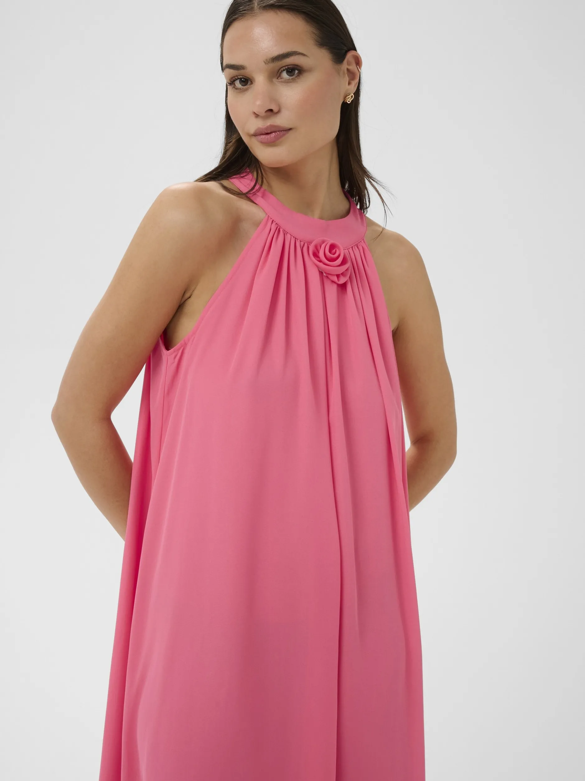 Kaffe Damen Kleid KAlorinda in pink