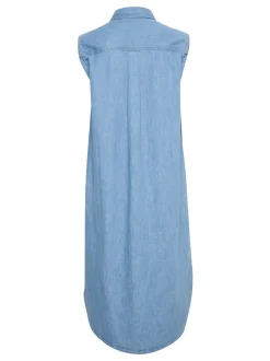 Kaffe Damen Kleid KAlouise in blau